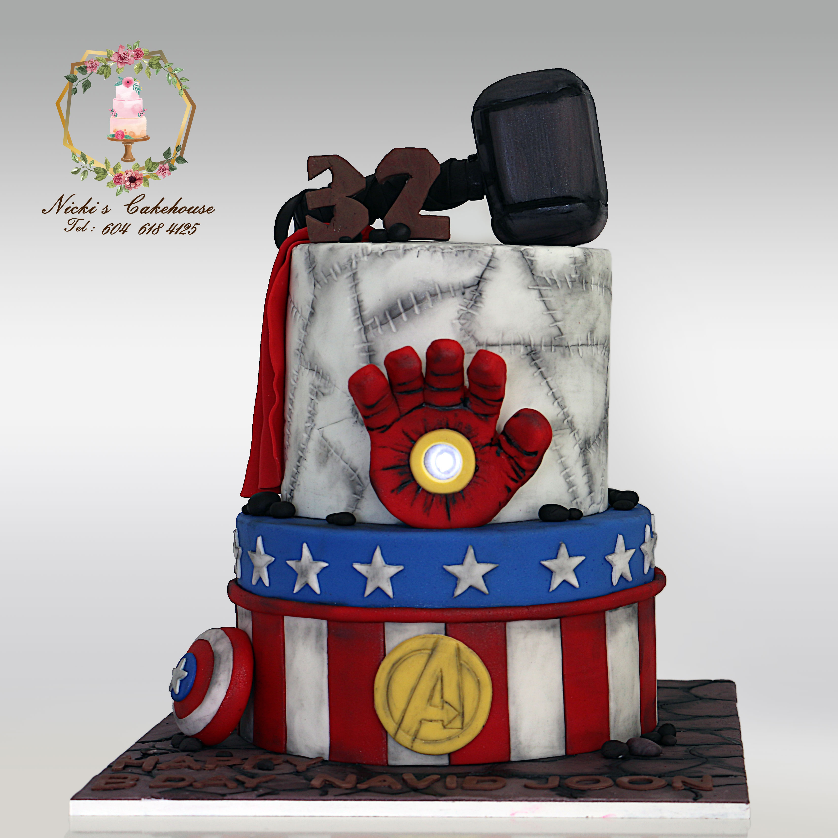 Avengers Theme Cake|Designer Cakes Online Hyderabad|CakeSmash.in