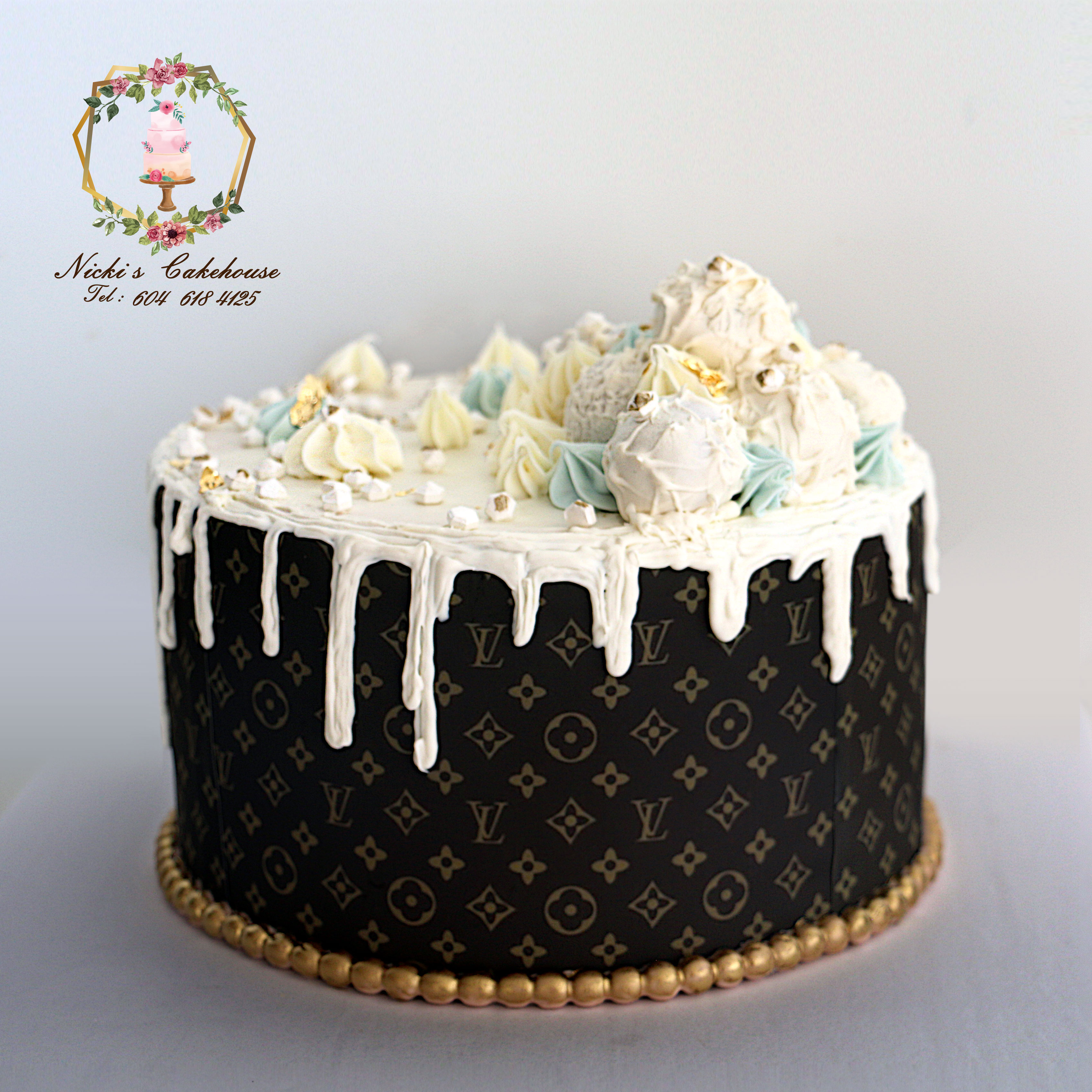 Louis Vuitton cookies  Louis vuitton cake, Cake decorating moulds, Themed  birthday cakes